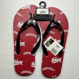 Indiana Hoosiers Patterned Flip Flops